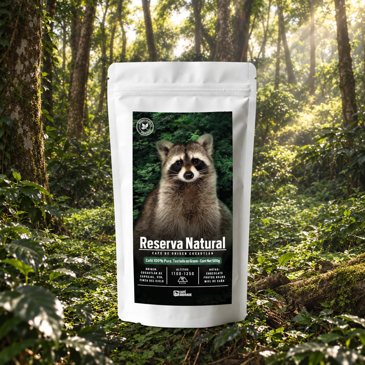Bolsa Reserva Natural de Café Andrade, café de origen Cosautlán de Carvajal